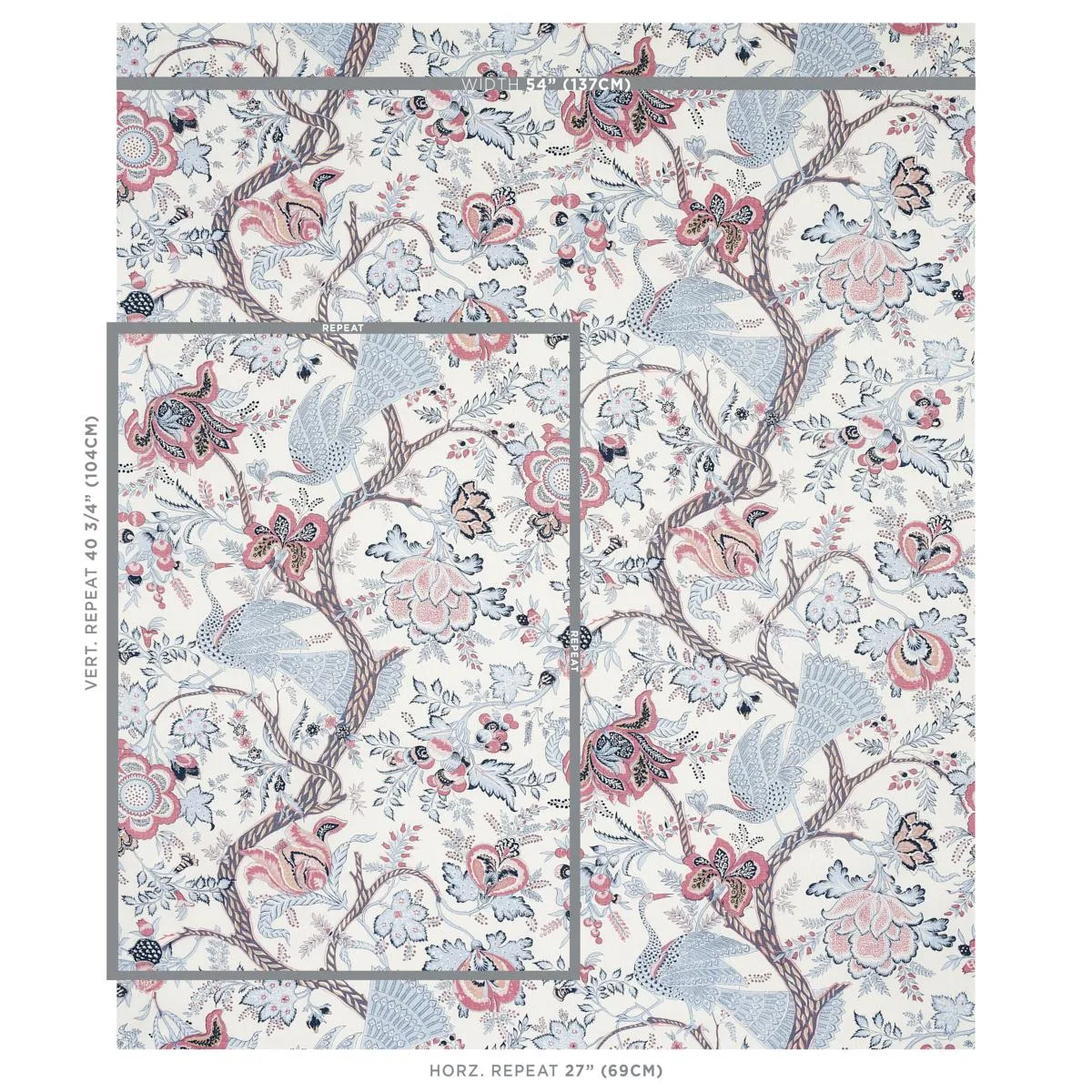 Schumacher 180050 Aveline Linen Lilac fabric swatch