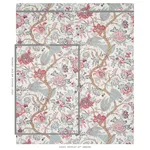 Schumacher 180051 Aveline Linen Rose fabric swatch