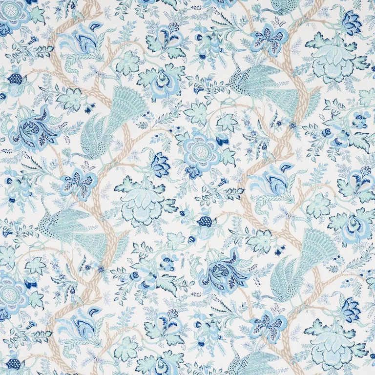 Schumacher 180052 Aveline Linen Seaglass fabric swatch