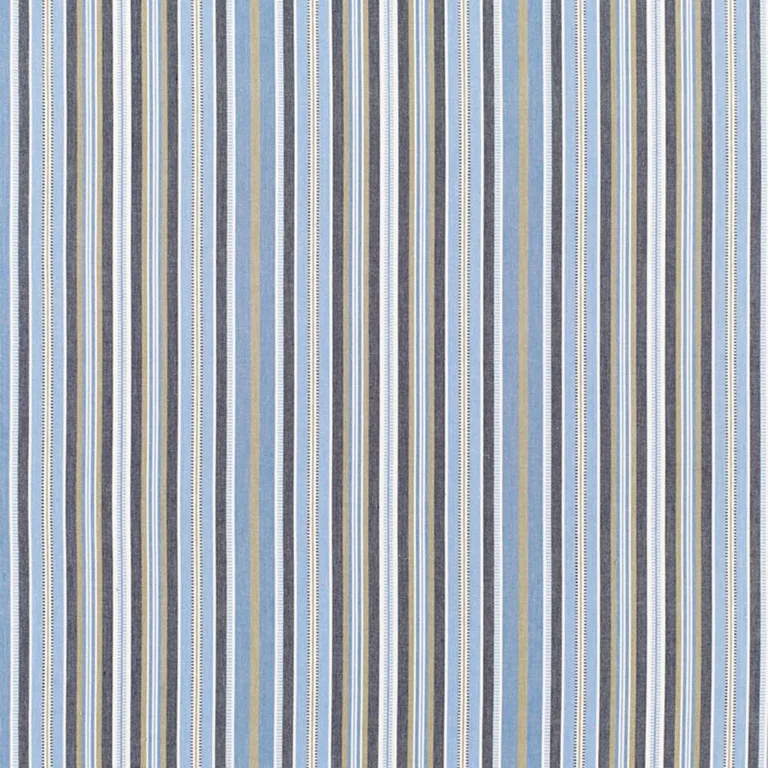 Schumacher 68681 Avignon Stripe Bleu fabric swatch