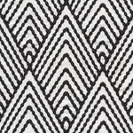 Schumacher 75372 Avila Embroidery Black fabric swatch