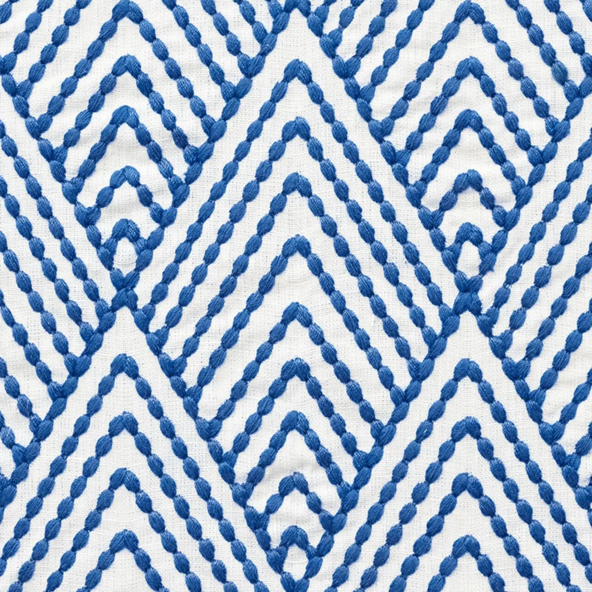 Schumacher 75371 Avila Embroidery Navy fabric swatch