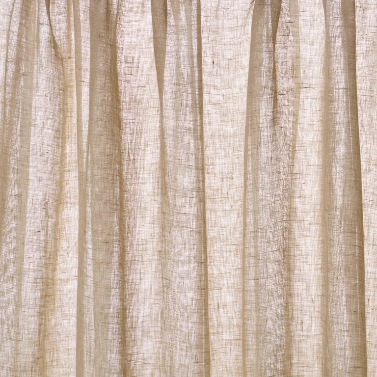 Schumacher 84922 Aya Sheer Natural fabric swatch