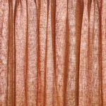 Schumacher 84929 Aya Sheer Rust fabric swatch