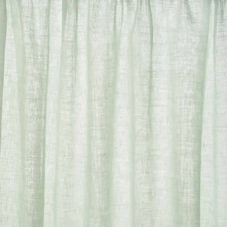 Schumacher 84926 Aya Sheer Seaglass fabric swatch