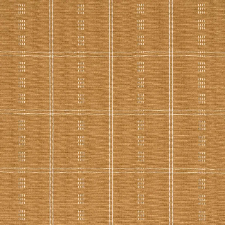 Schumacher 86721 Ayan Ochre fabric swatch