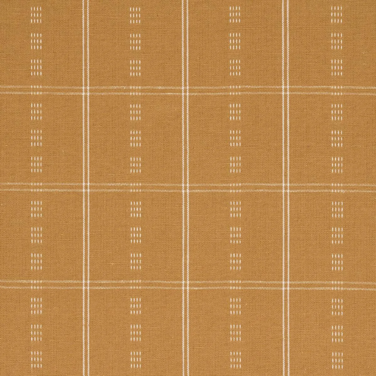 Schumacher 86721 Ayan Ochre fabric swatch