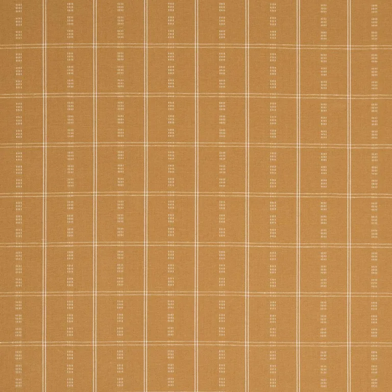 Schumacher 86721 Ayan Ochre fabric swatch