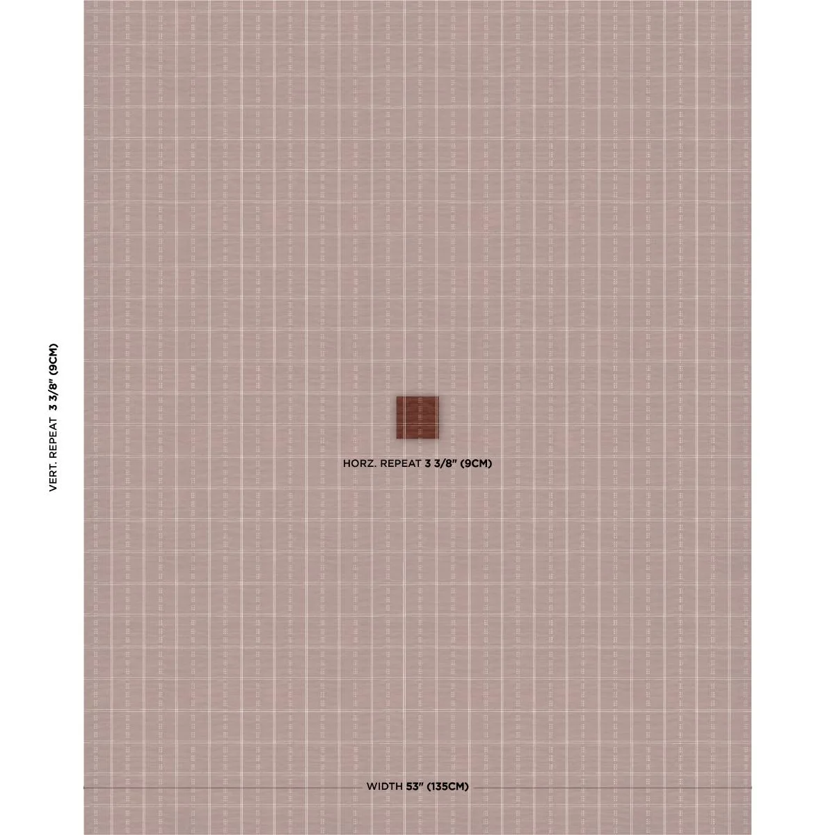 Schumacher 86720 Ayan Terracotta fabric swatch