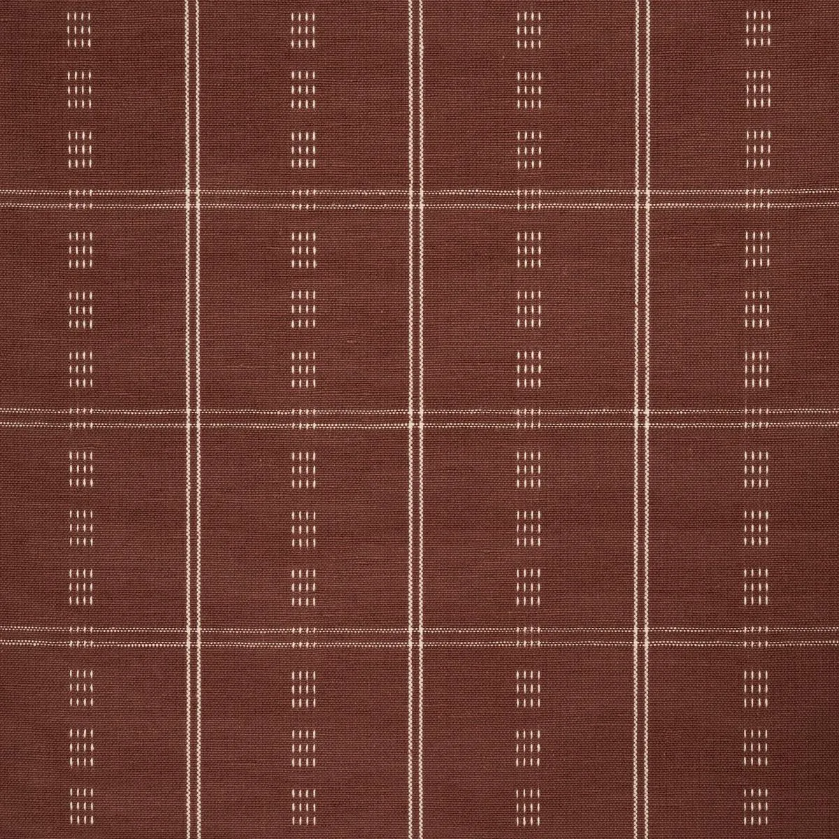 Schumacher 86720 Ayan Terracotta fabric swatch