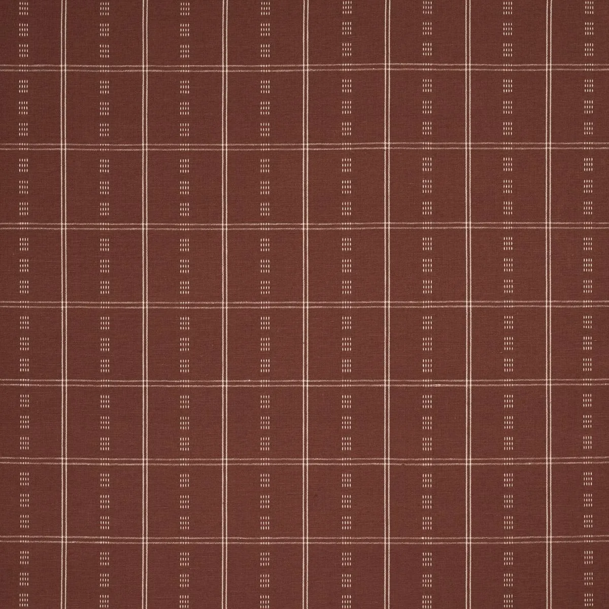 Schumacher 86720 Ayan Terracotta fabric swatch