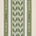Schumacher 86551 Ayla Embroidery Green fabric swatch