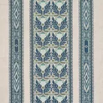 Schumacher 86550 Ayla Embroidery Ocean fabric swatch