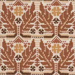Schumacher 86552 Ayla Embroidery Spice fabric swatch