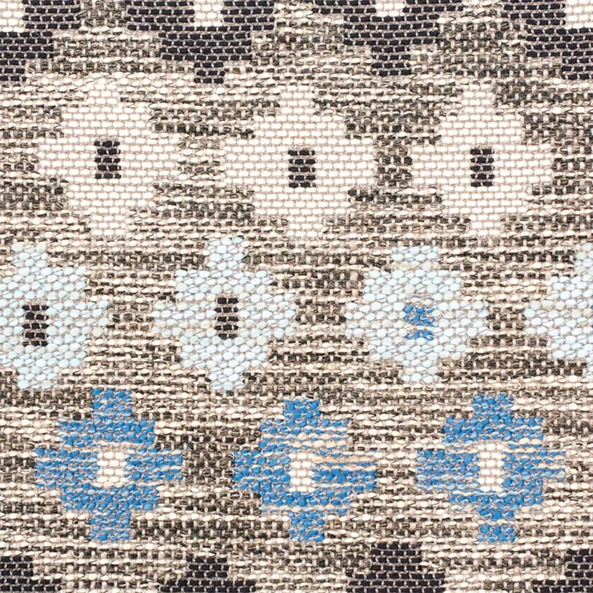 Schumacher 78130 Ayumi Performance Blue fabric swatch
