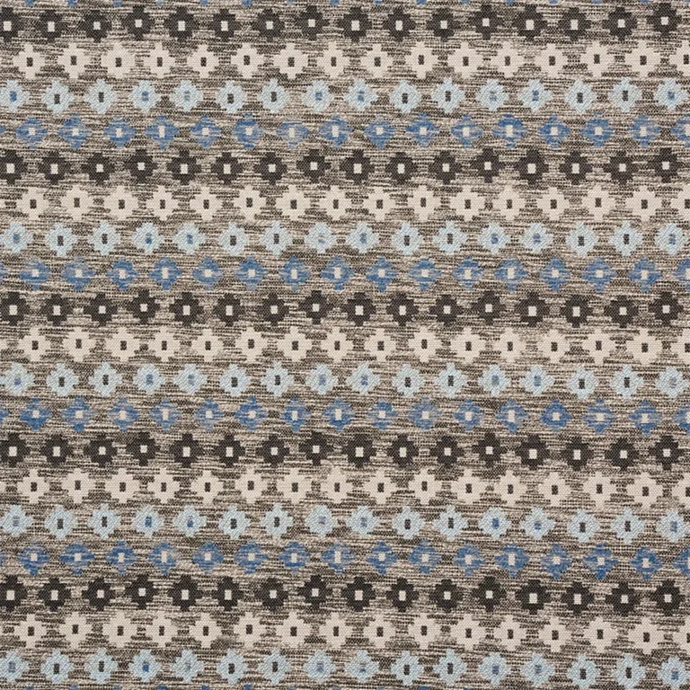 Schumacher 78130 Ayumi Performance Blue fabric swatch