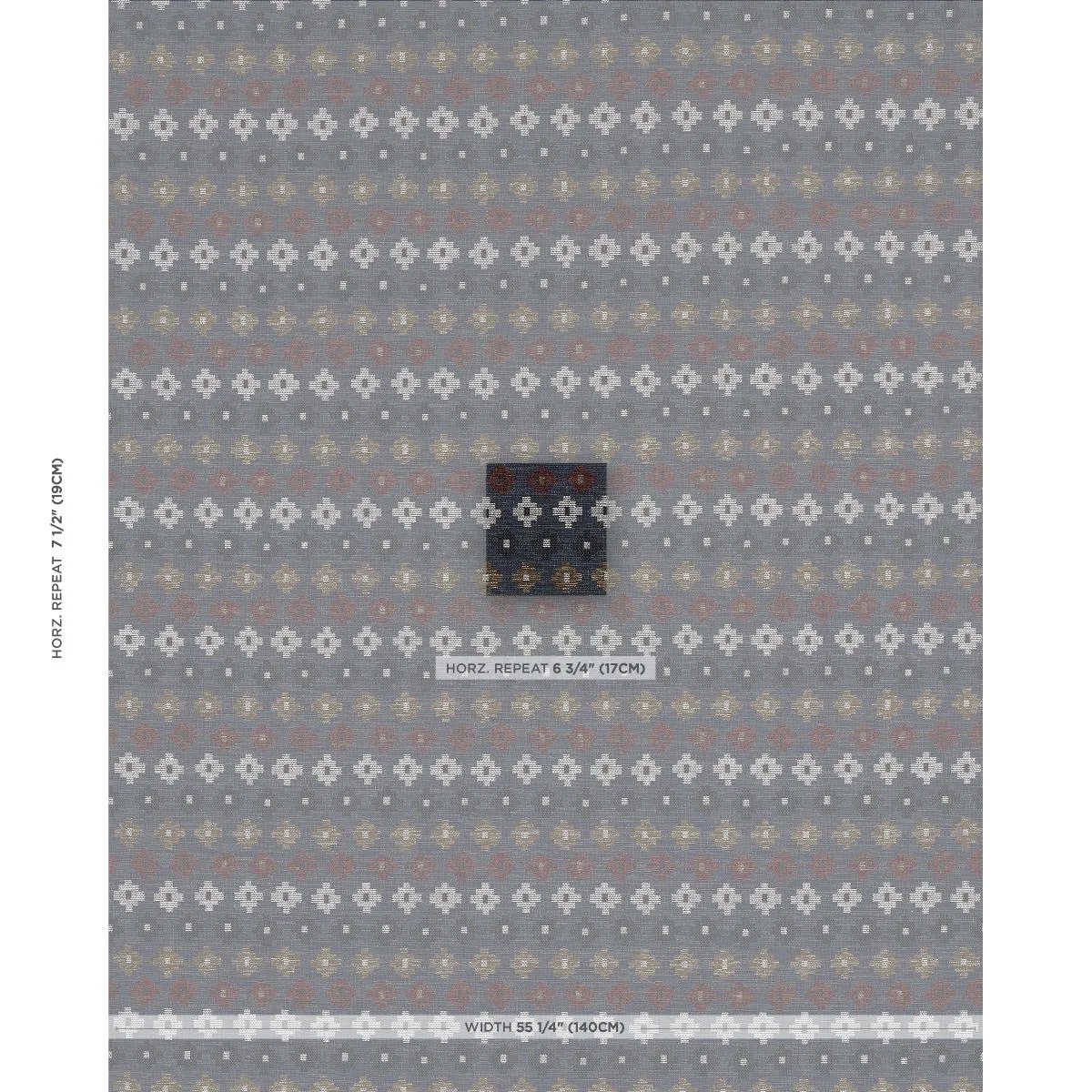 Schumacher 78132 Ayumi Performance Denim fabric swatch
