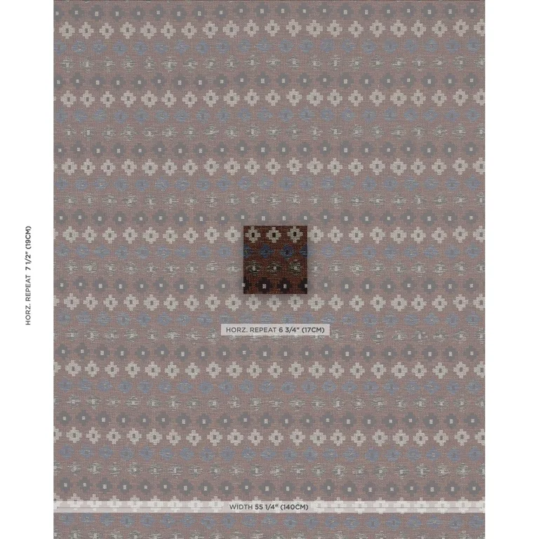 Schumacher 78133 Ayumi Performance Russet fabric swatch