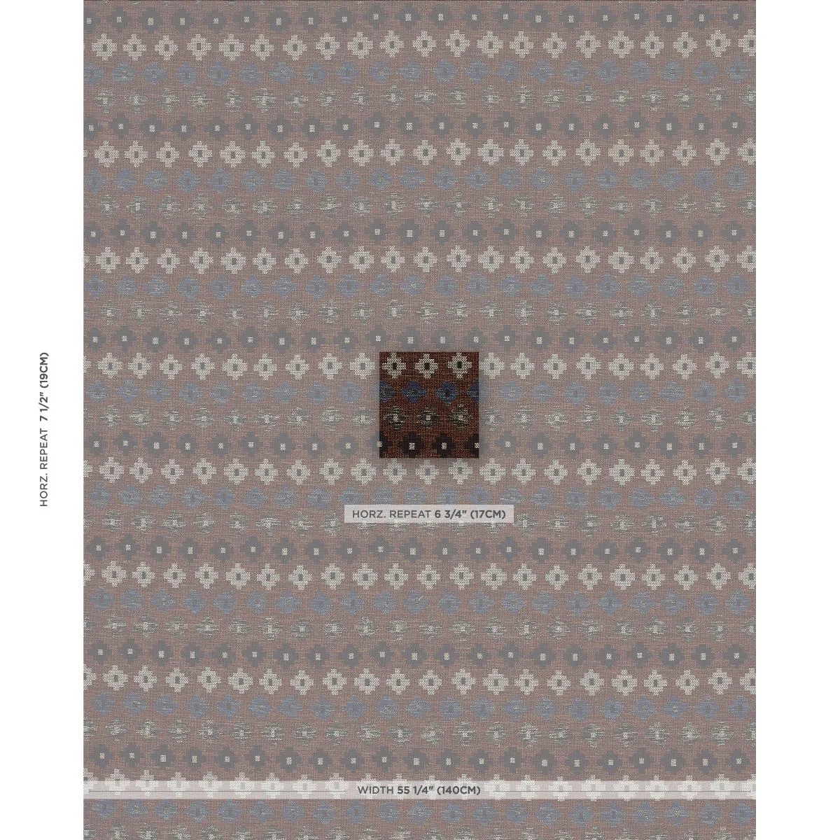 Schumacher 78133 Ayumi Performance Russet fabric swatch