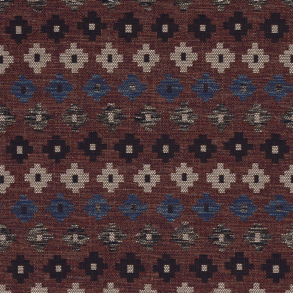 Schumacher 78133 Ayumi Performance Russet fabric swatch