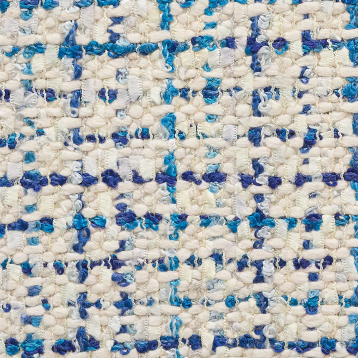 Schumacher 54235 Babe's Tweed Blue fabric swatch