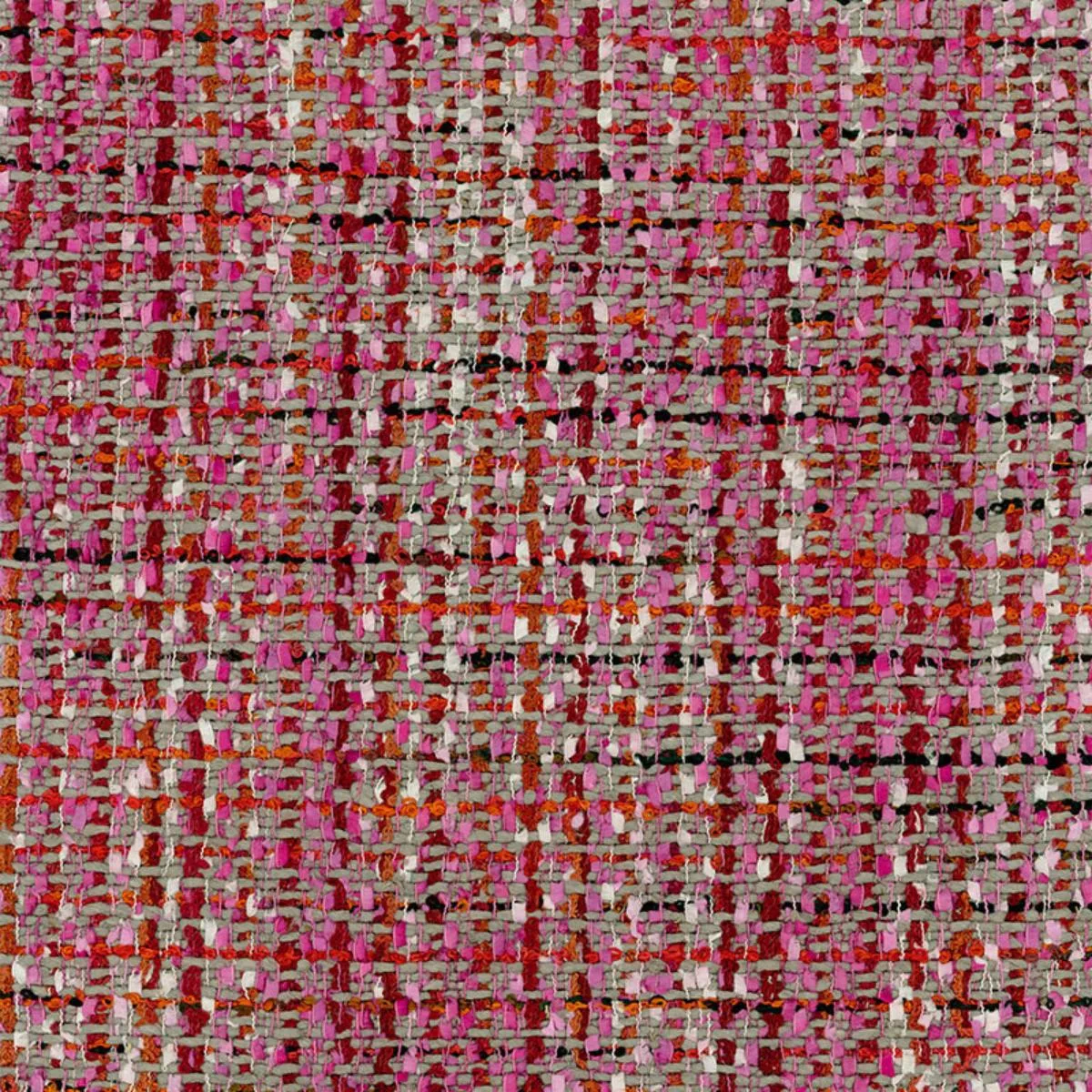 Schumacher 54231 Babe's Tweed Maraschino fabric swatch