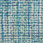 Schumacher 54236 Babe's Tweed Peacock fabric swatch