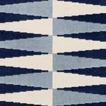 Schumacher 83200 Backgammon Cut Velvet Blue fabric swatch