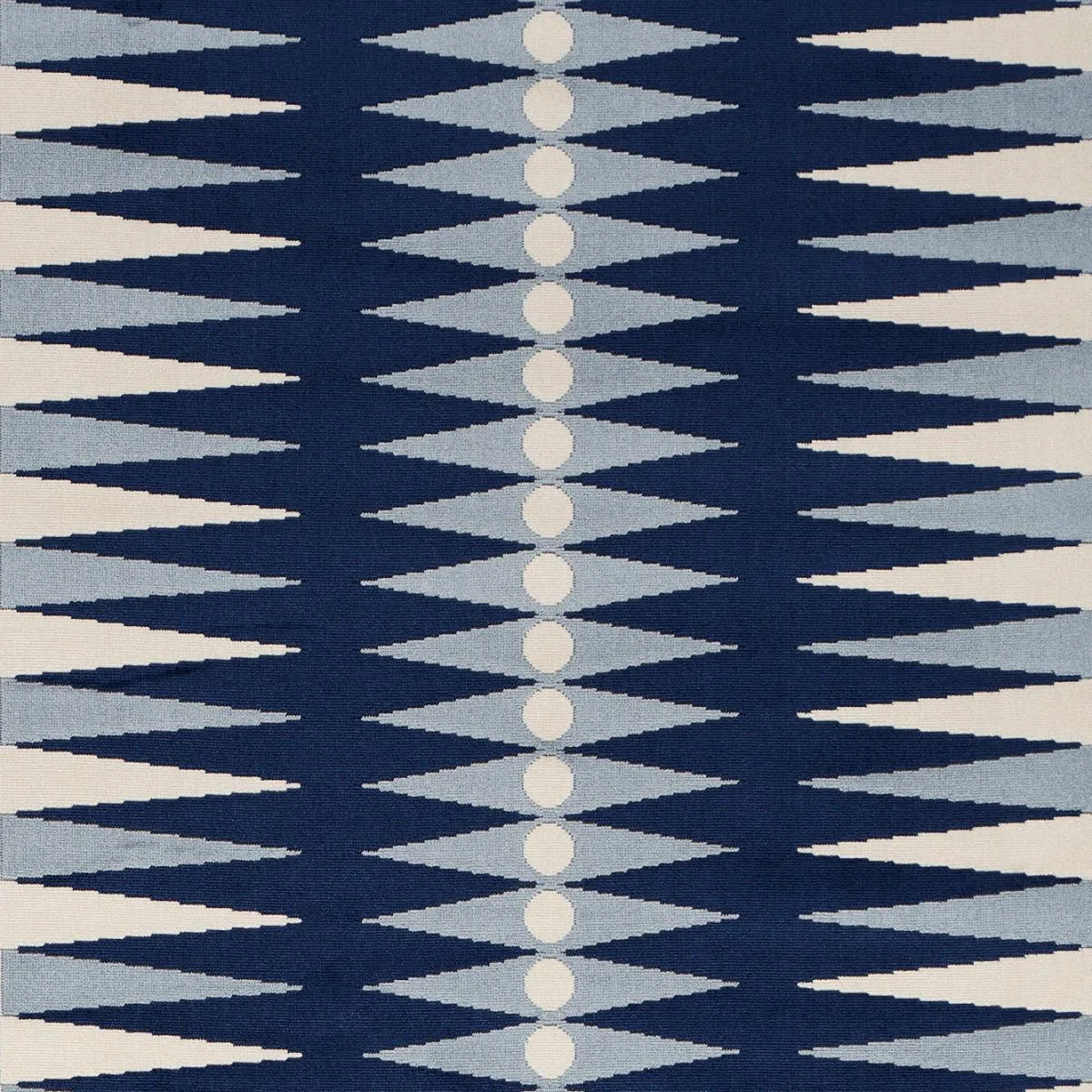 Schumacher 83200 Backgammon Cut Velvet Blue fabric swatch