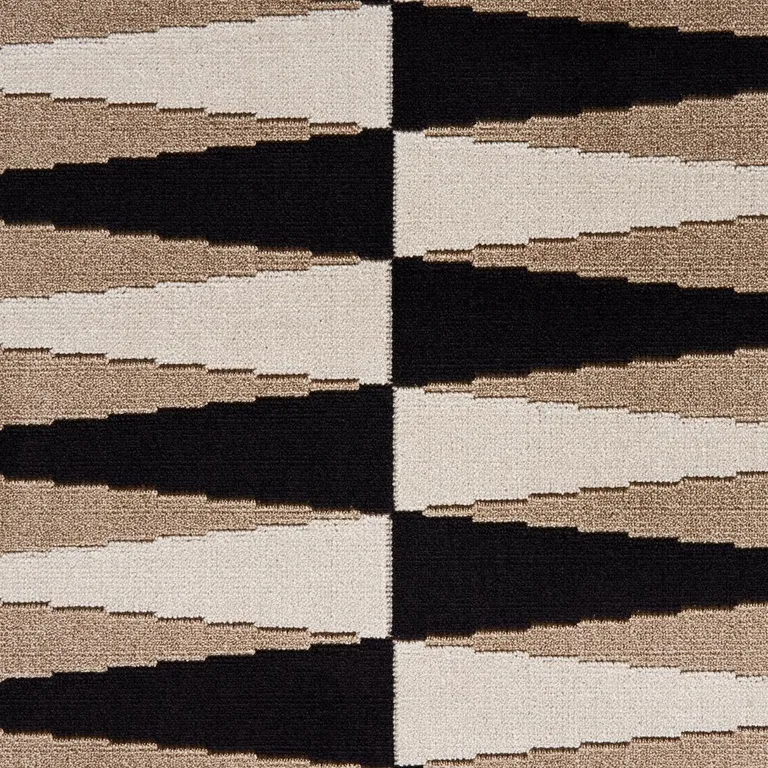 Schumacher 83201 Backgammon Cut Velvet Neutral fabric swatch