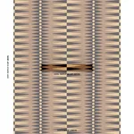 Schumacher 83203 Backgammon Cut Velvet Ochre fabric swatch