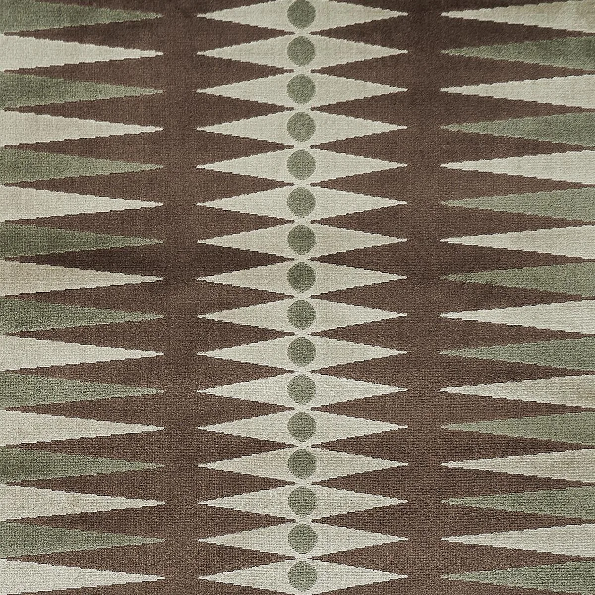 Schumacher 83204 Backgammon Cut Velvet Verdure fabric swatch