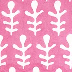 Schumacher 179240 Bagru Hand Block Print Pink fabric swatch