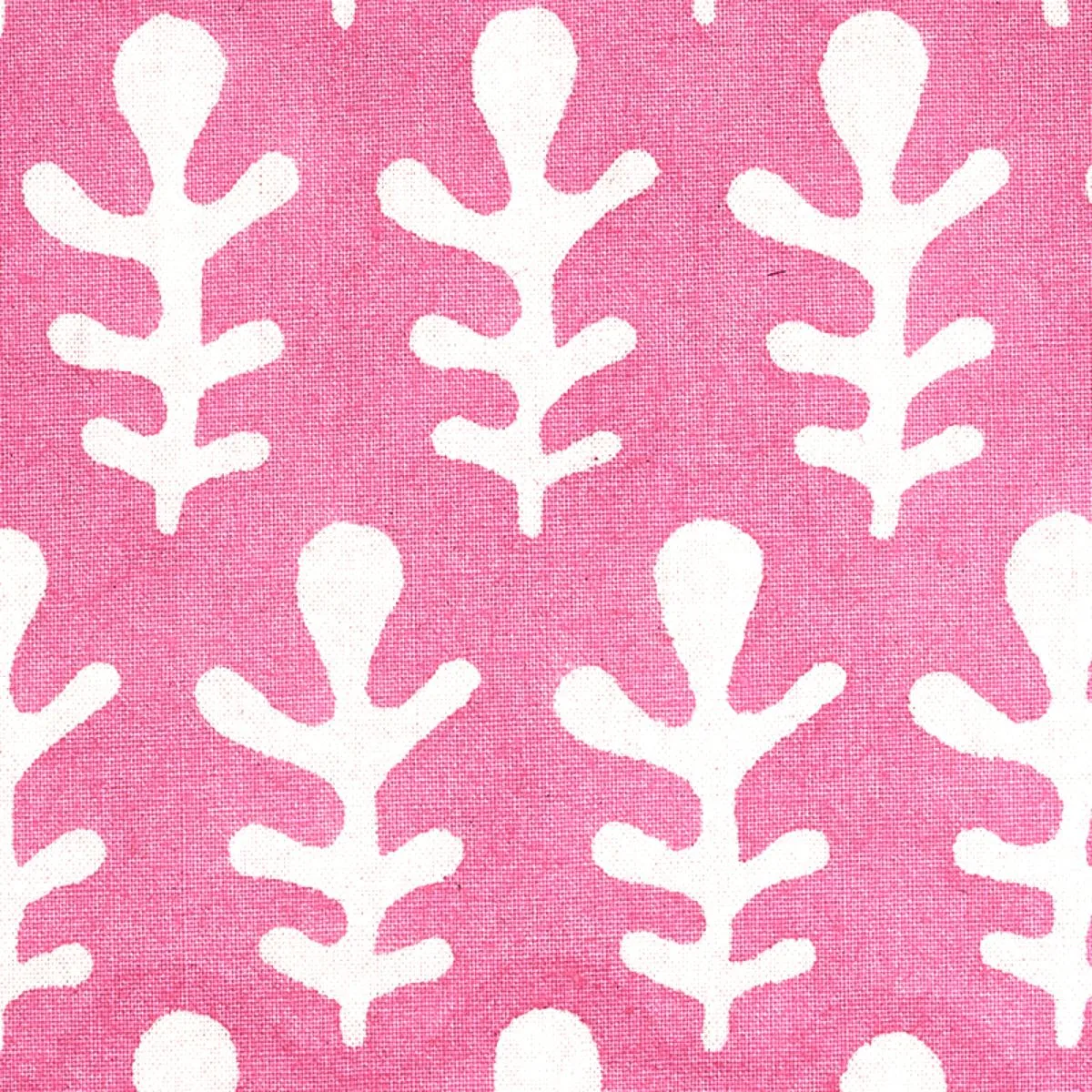 Schumacher 179240 Bagru Hand Block Print Pink fabric swatch