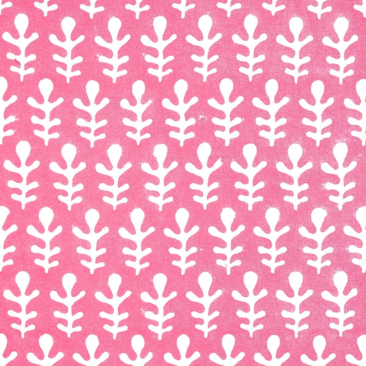 Schumacher 179240 Bagru Hand Block Print Pink fabric swatch