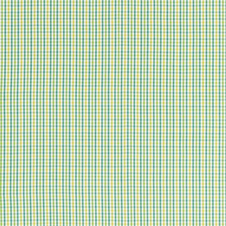 Schumacher 68050 Bahama Check Lagoon fabric swatch