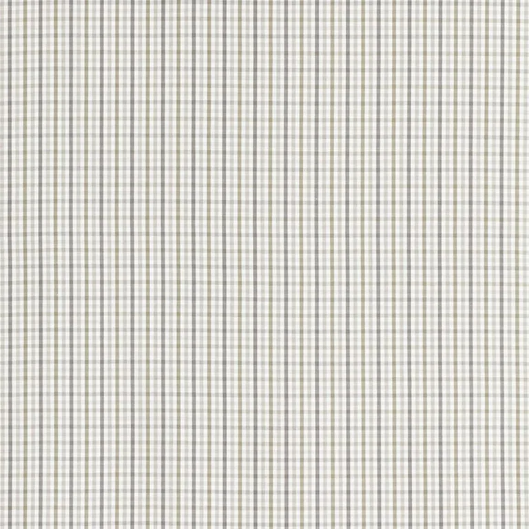 Schumacher 68053 Bahama Check Stone fabric swatch