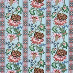 Schumacher 181860 Bailey Botanical Azure fabric swatch