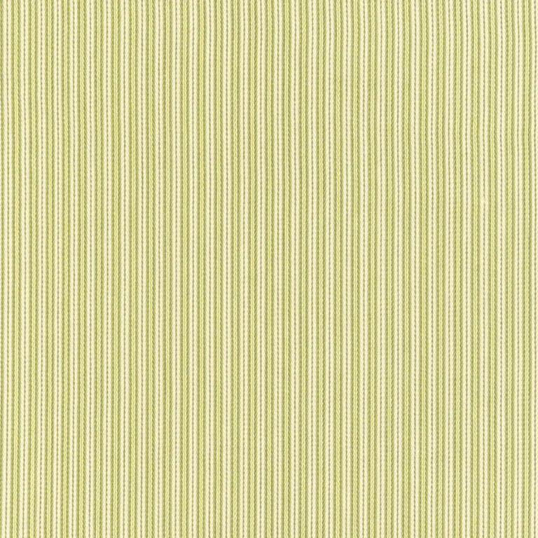 Schumacher 63001 Baker Cotton Stripe Ivory /Pear /Sage fabric swatch