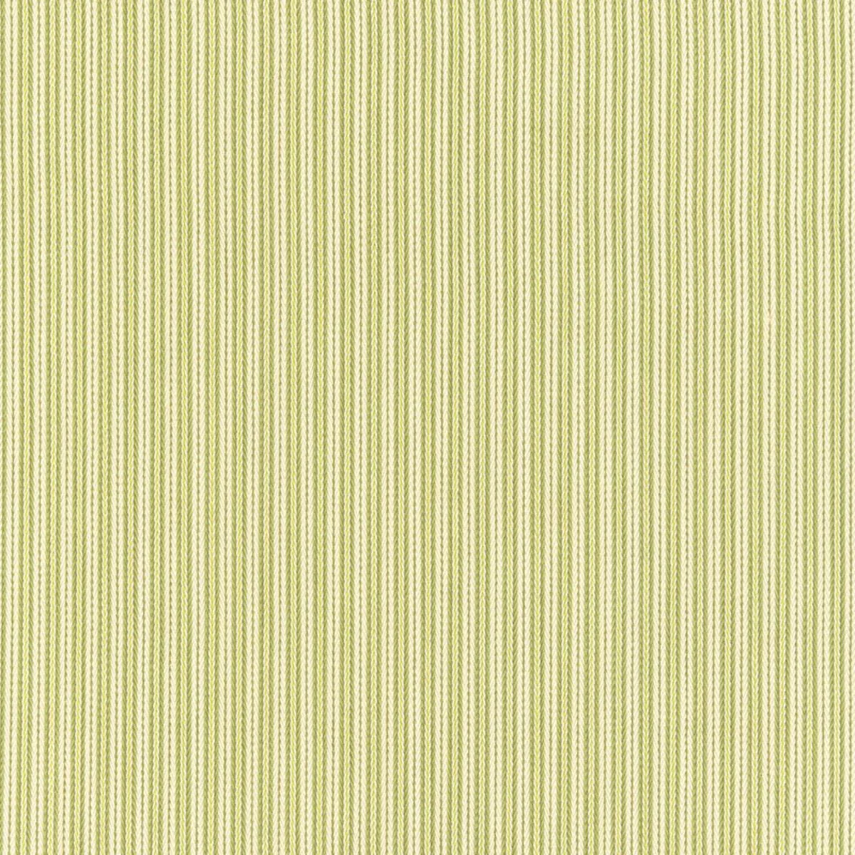 Schumacher 63001 Baker Cotton Stripe Ivory /Pear /Sage fabric swatch