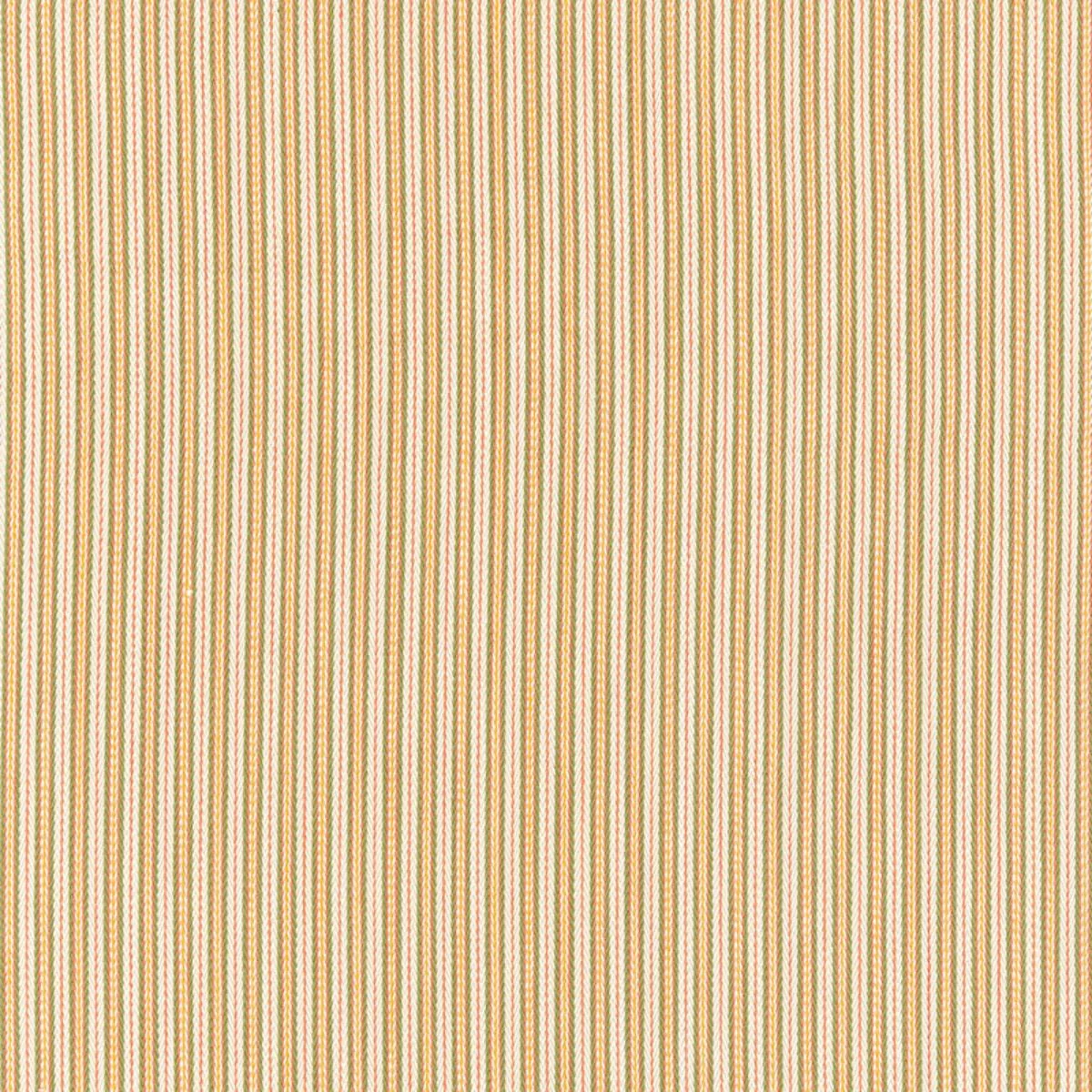 Schumacher 63002 Baker Cotton Stripe Ivory/Rose/Sage fabric swatch