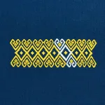 Schumacher 82041 Balamil Handwoven Panel Multi On Navy fabric swatch