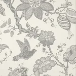 Schumacher 174371 Bali Vine Charcoal fabric swatch