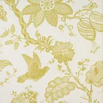 Schumacher 174370 Bali Vine Chartreuse fabric swatch
