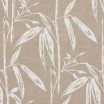 Schumacher 178380 Bamboo Garden Sheer Natural fabric swatch