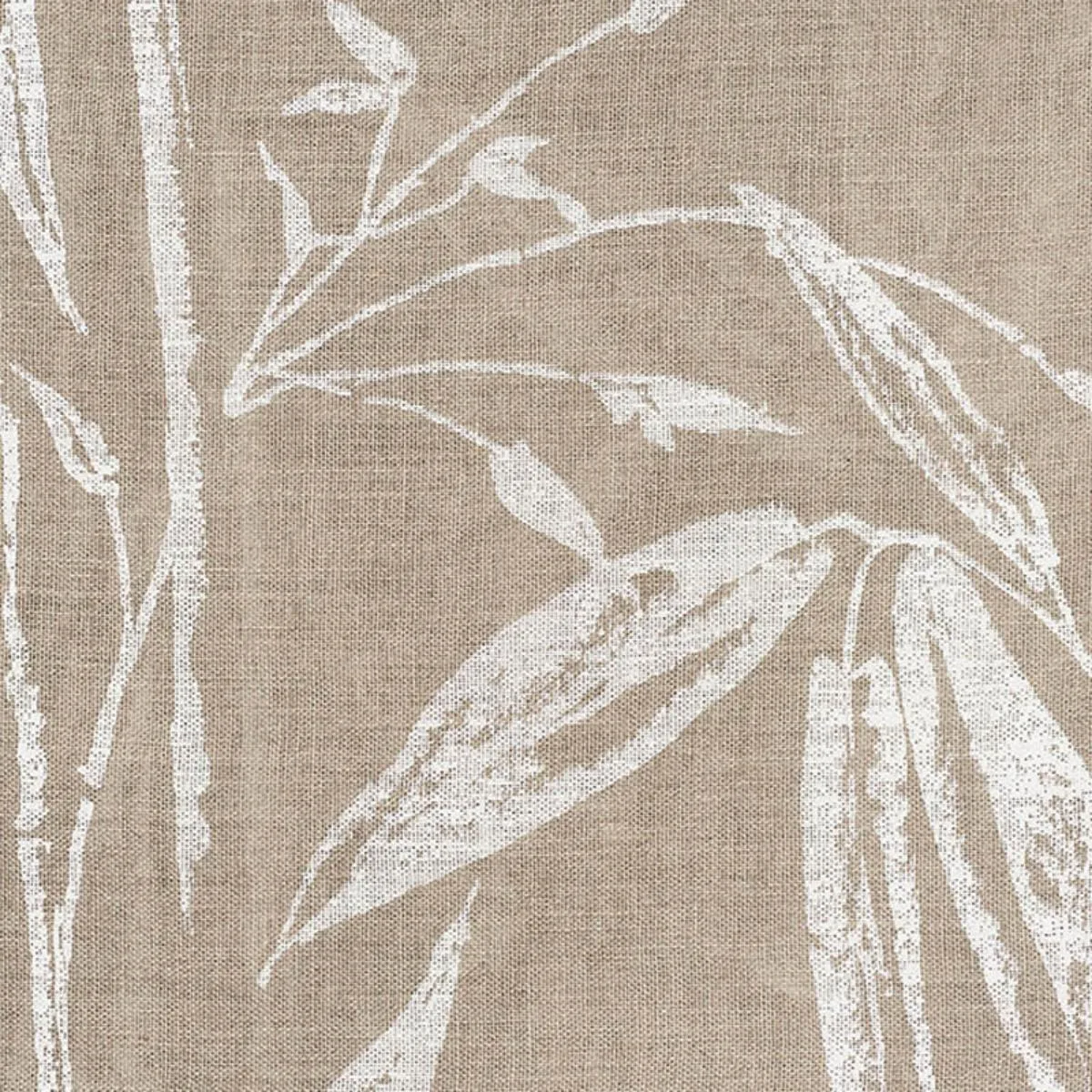 Schumacher 178380 Bamboo Garden Sheer Natural fabric swatch