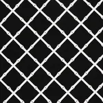 Schumacher 82763 Bamboo Trellis Indoor/Outdoor Black fabric swatch