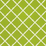 Schumacher 82760 Bamboo Trellis Indoor/Outdoor Leaf fabric swatch