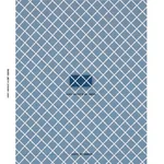 Schumacher 82762 Bamboo Trellis Indoor/Outdoor Navy fabric swatch