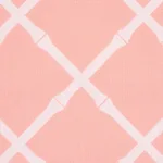 Schumacher 82761 Bamboo Trellis Indoor/Outdoor Pink fabric swatch